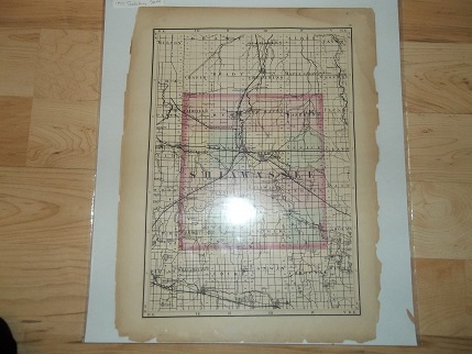 Image for Shiawassee Clinton County Michigan 1873 Tackabury Map Shiawassee Clinton County Michigan 1873 Tackabury Map