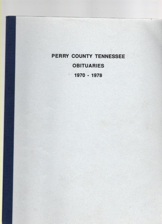 Perry County Tennessee Obituaries 1970-1978