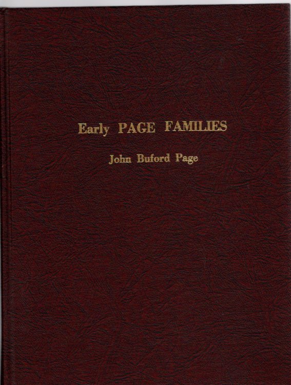 Early Page Families: Joseph Garner Page Family Genealogy