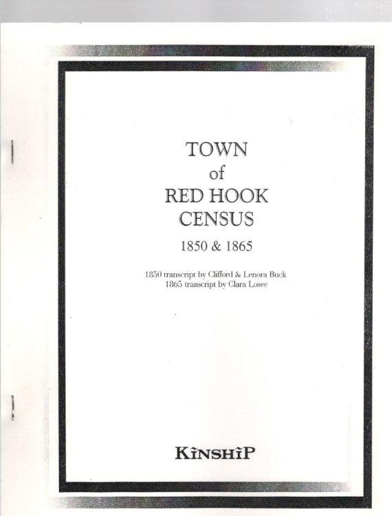Image for Town of Red Hook Census 1850 & 1865 Town of Red Hook Census 1850 & 1865