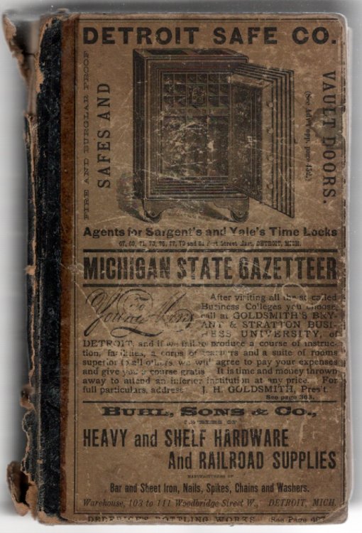 Michigan State Gazetteer and Business Directory 1881 Volume V