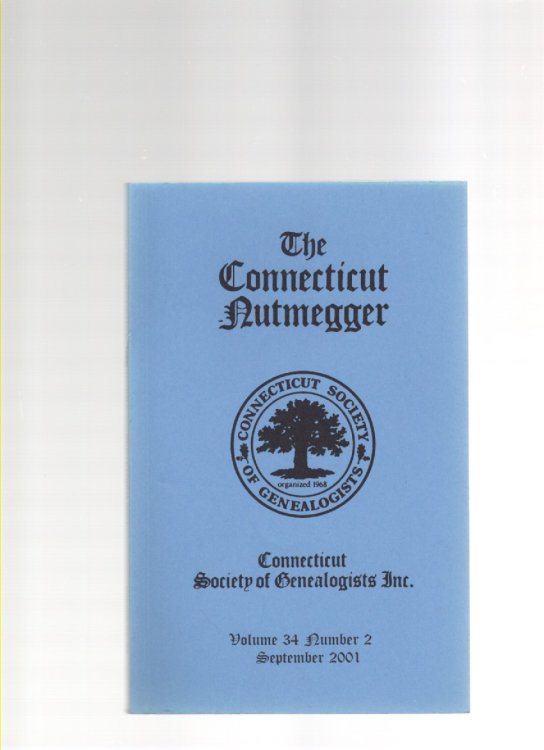 Image for The Connecticut Nutmegger Volume 34 Number 2 September 2001 The Connecticut Nutmegger Volume 34 Number 2 September 2001