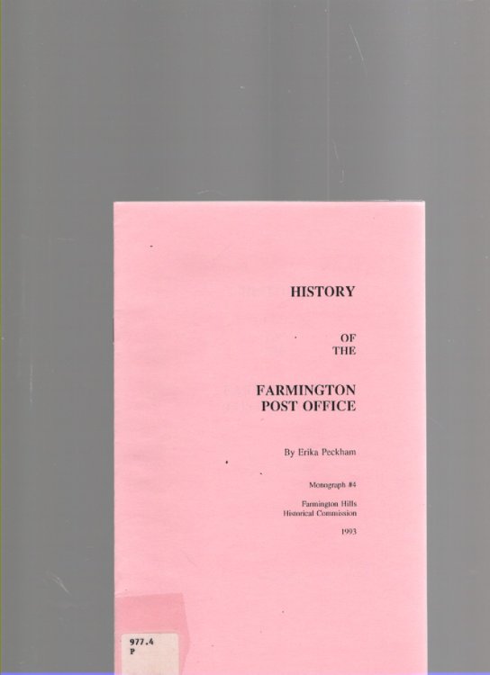 Image for History of the Farmington Post Office History of the Farmington Post Office