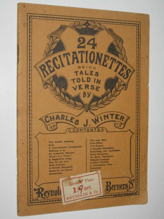24 Recitationettes. Being Tales Told in Verse