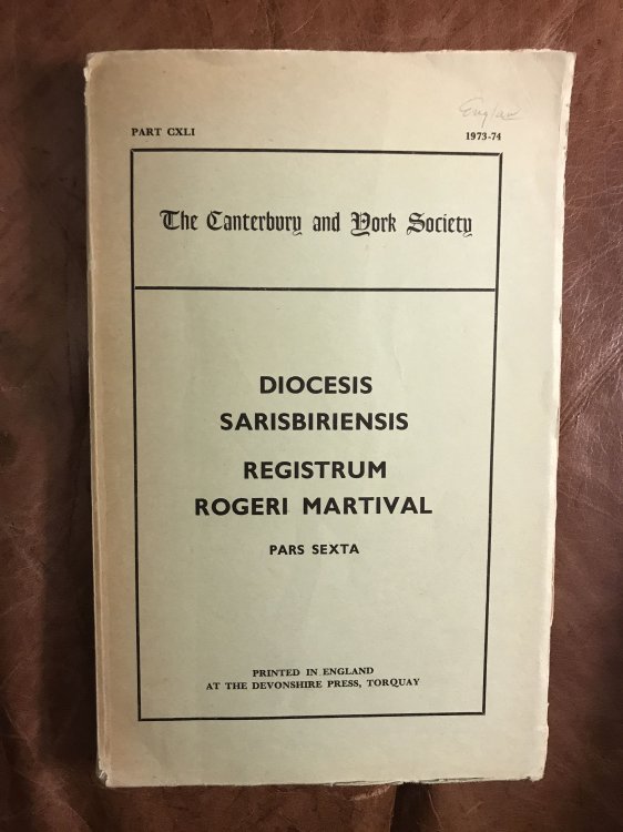 Image for The Registers of Roger Martival, Bishop of Salisbury, 1315-1330, IV (Canterbury & York Society) The Registers of Roger Martival, Bishop of Salisbury, 1315-1330, IV (Canterbury & York Society)