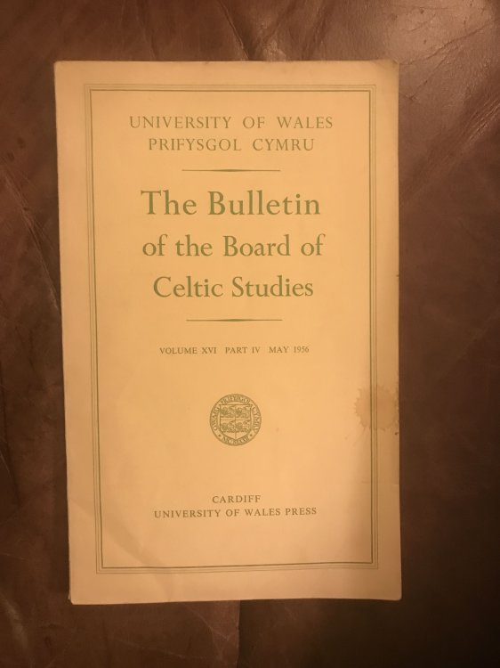Image for The Bulletin of the Board of Celtic Studies Volume XVI Part IV May 1956 Nodiadau Cymysg (D. M. Ellis, Thomas Jones) The Bulletin of the Board of Celtic Studies Volume XVI Part IV May 1956 Nodiadau Cymysg (D. M. Ellis, Thomas Jones)