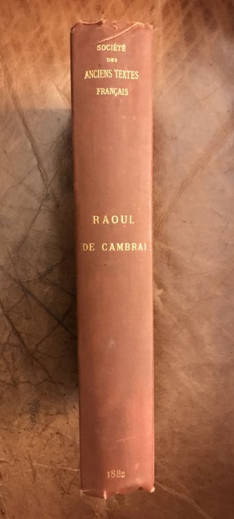 Image for Raoul De Cambrai Chanson De Geste Societe Anciens Textes Francais Raoul De Cambrai Chanson De Geste Societe Anciens Textes Francais