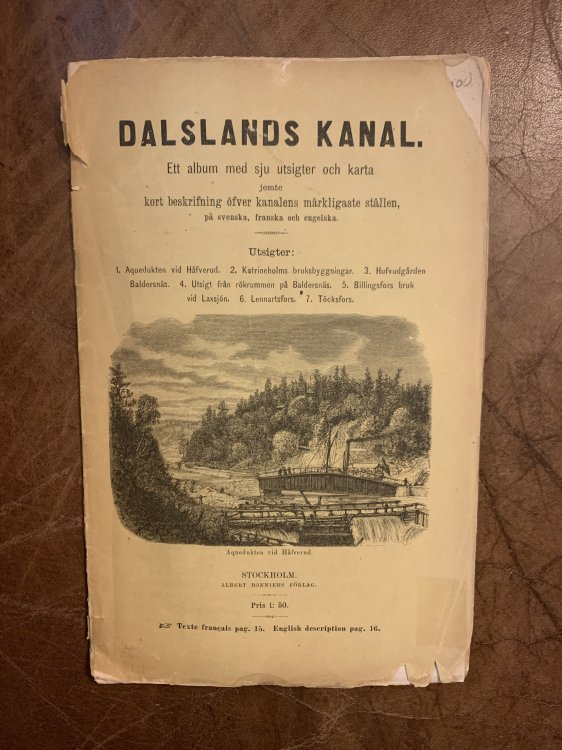 Image for Dalslands Kanal. Ett Album Med Sju Utsigter Och Karta Dalslands Kanal. Ett Album Med Sju Utsigter Och Karta