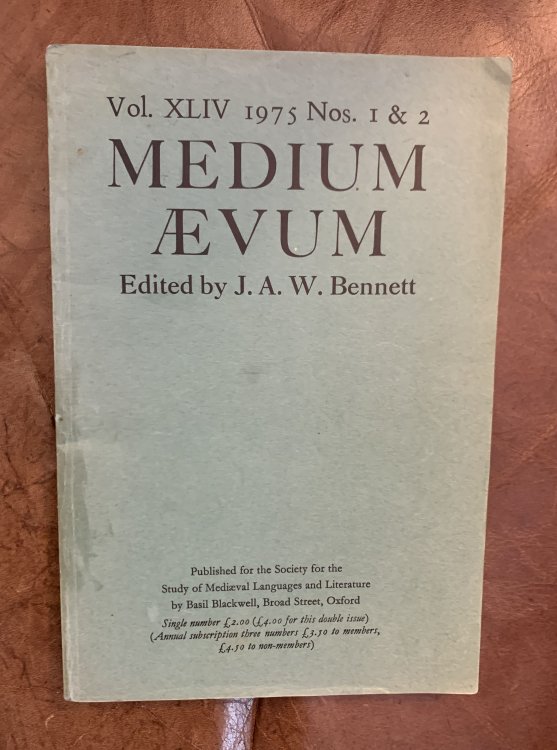 Image for Popular Tale Motifs And Historical Tradition in Breudwyt Maxen Medium Aevum Vol. XLIV 1975 Nos.1 & 2 Popular Tale Motifs And Historical Tradition in Breudwyt Maxen Medium Aevum Vol. XLIV 1975 Nos.1 & 2