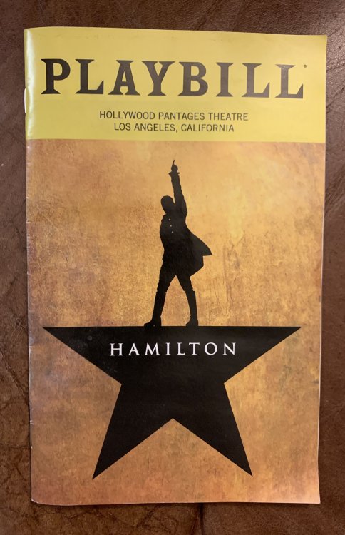 Image for Hamilton Playbill Hollywood Pantages Theatre Los Angeles California Hamilton Playbill Hollywood Pantages Theatre Los Angeles California