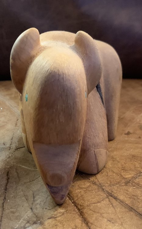 Image for Hand Carved Wooden Bison Hand Carved Wooden Bison