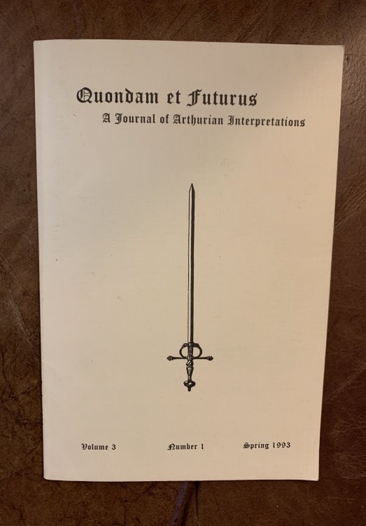 Image for Quondam Et Futurus A Journal of Arthurian Interpretations Volume 3 Number 1 Spring 1993 Quondam Et Futurus A Journal of Arthurian Interpretations Volume 3 Number 1 Spring 1993
