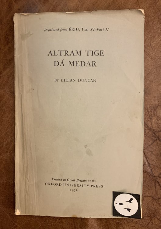 Image for Altram Tige Da Medar The Fosterage of the House of Two Goblets Altram Tige Da Medar The Fosterage of the House of Two Goblets