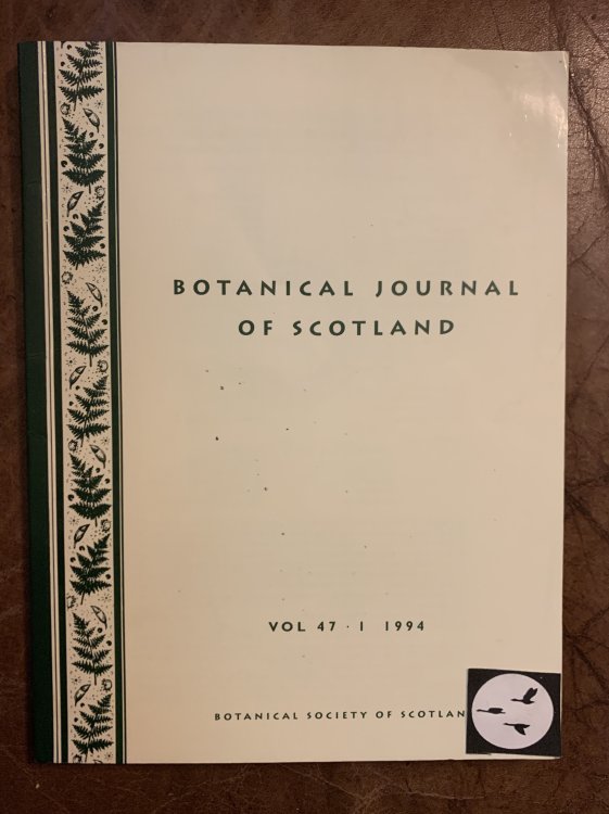 Botanical Journal Of Scotland Vol. 47 Part I 1994