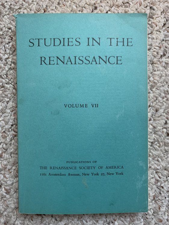 Image for Studies In The Renaissance Volume VII Spencer's House of Care: a Reinterpretation Studies In The Renaissance Volume VII Spencer's House of Care: a Reinterpretation