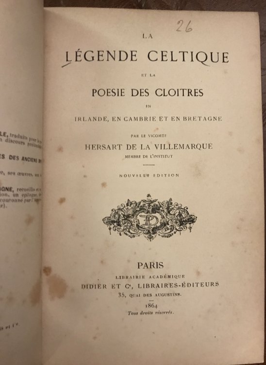 Image for La Legende Celtique Et La Poesie Des Cloitres In Irelande, En Cambrie Et En Bretagne La Legende Celtique Et La Poesie Des Cloitres In Irelande, En Cambrie Et En Bretagne