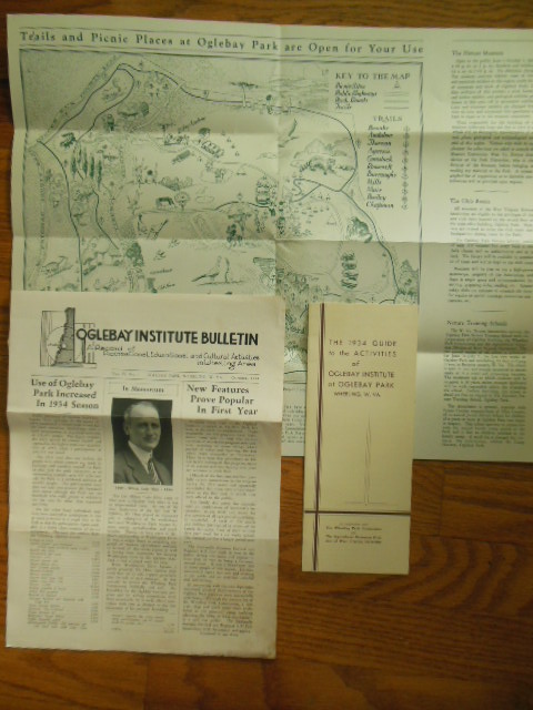 Oglebay Park Bulletin and Two Activities Guides 1934