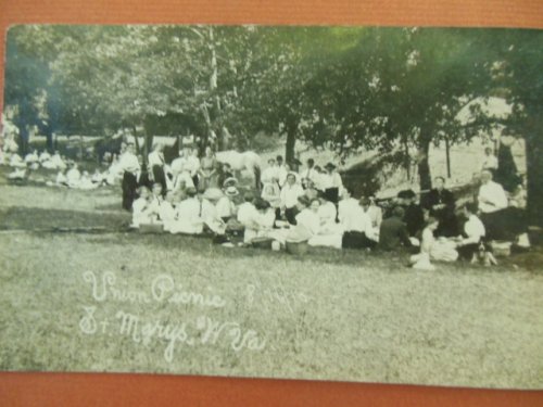 Real Photo Postcard Union Picnic St. Mary's, west Virginia 1911