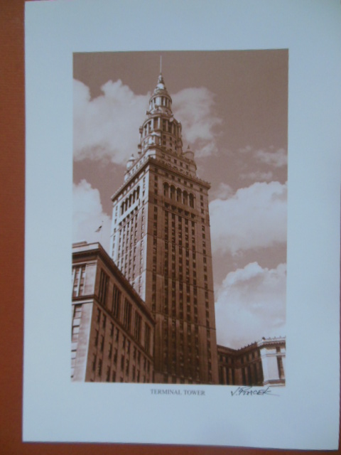 Terminal Tower Cleveland, Ohio Print by J. Ptacek