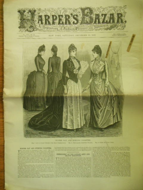 Harper's Bazar December 15, 1988 (Embroidery, Fashion)