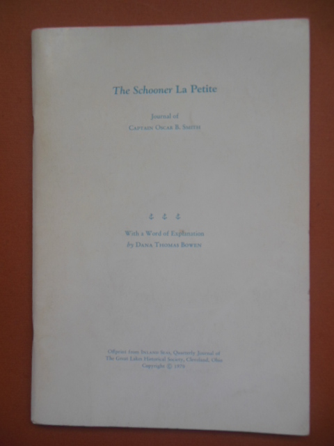 The Schooner La Petite; Journal of Captain Oscar B. Smith