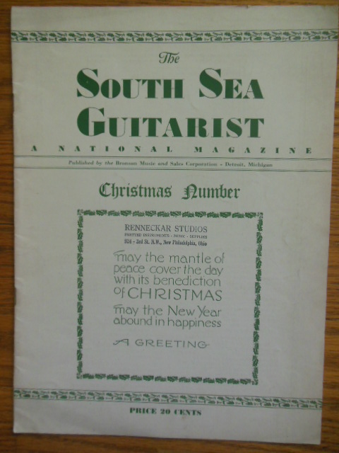 The South Sea Guitarist A National Magazine; Christmas Number December, 1936