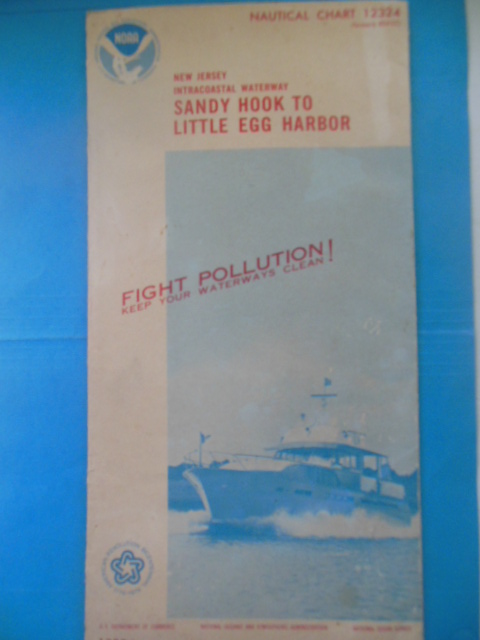 Nautical Chart 12324 New Jersey Intracoastal Waterway Sandy Hook to Little Egg Harbor (1975)