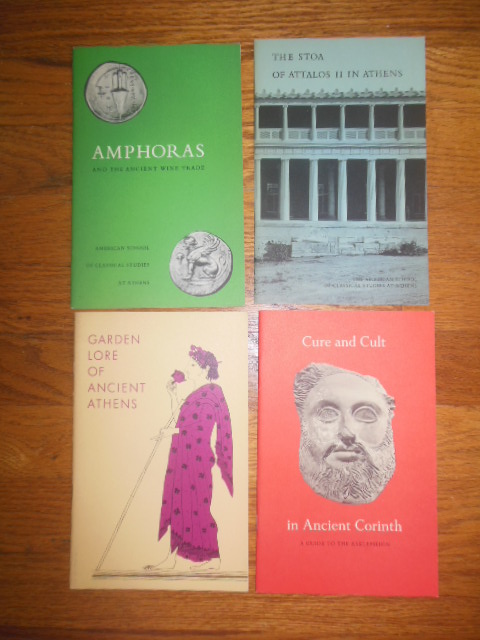 Image for Amphoras and the Ancient Wine Trade;The Stoa of Attalos II in Athens; Garden Lore of Ancient Athens;Cure and Cult in Ancient Corinth. Amphoras and the Ancient Wine Trade;The Stoa of Attalos II in Athens; Garden Lore of Ancient Athens;Cure and Cult in Ancient Corinth.