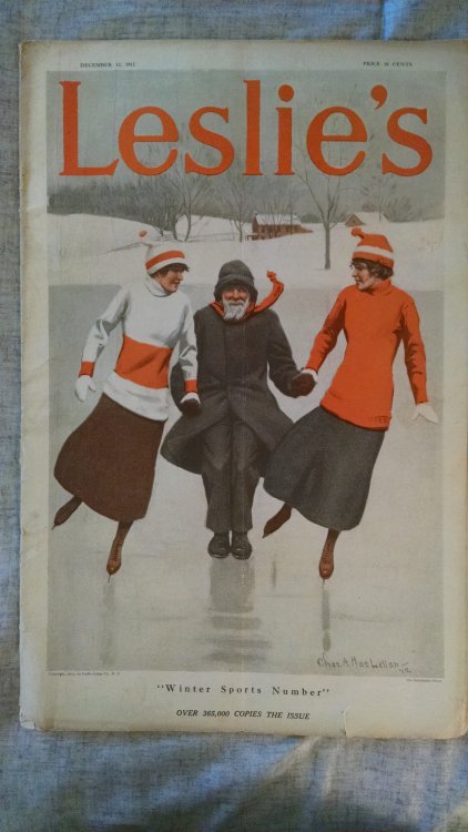 LESLIES ILLUSTRATED WEEKLY NEWSPAPER DEC. 12 1912