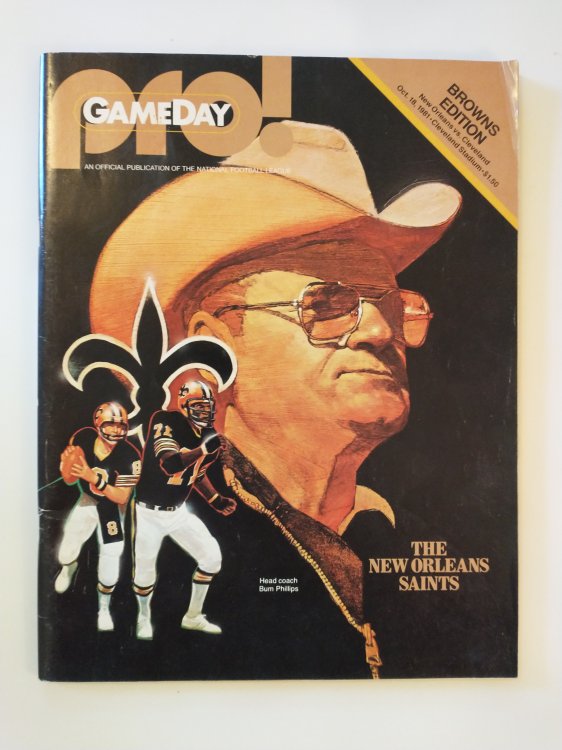 GAME DAY NEW ORLEANS VS. CLEVELAND OCT 18 1981