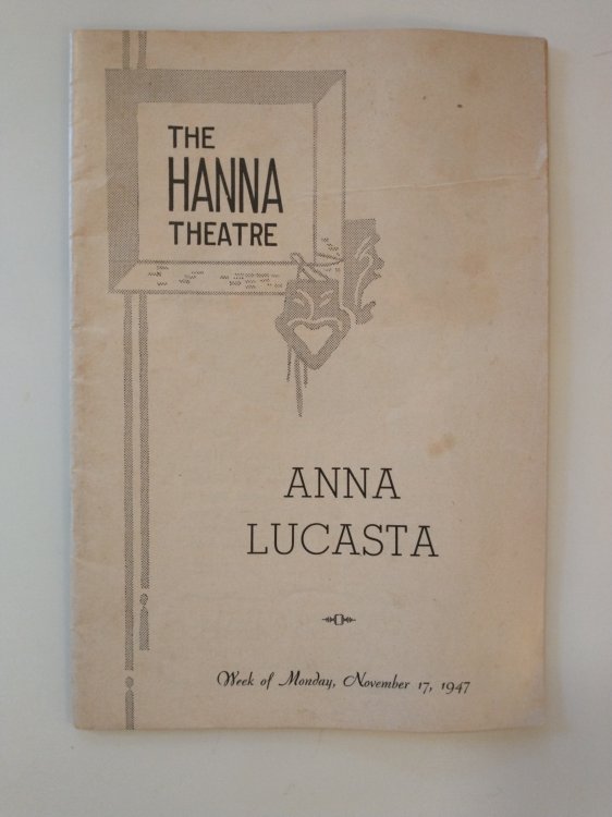 HANNA THEATER PROGRAM ANNA LUCASTA 1947
