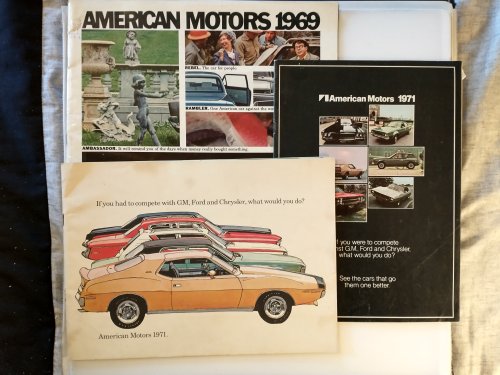 AMERICAN MOTORS CATALOGS 1969 -1976