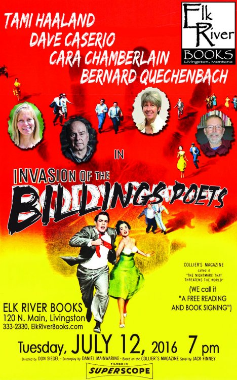 Image for Invasion of the Billings Poets Poster, 12 July 2016 Invasion of the Billings Poets Poster, 12 July 2016