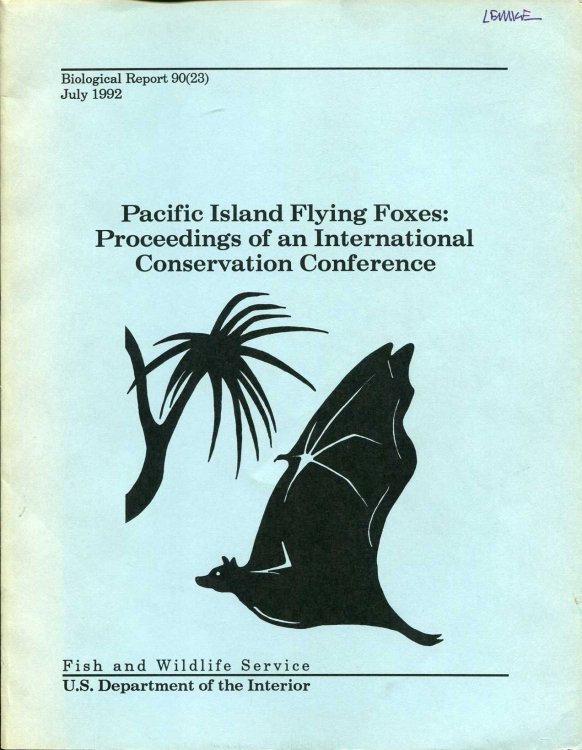 Image for Pacific Island Flying Foxes: Proceedings of an International Conservation Conference Pacific Island Flying Foxes: Proceedings of an International Conservation Conference