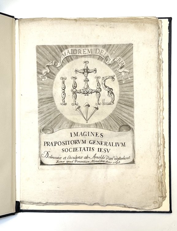 Imagines Praepositorum Generalium Societatis Jesu. Delineatae et Exculptae ab Arnoldo Van Westerhout.