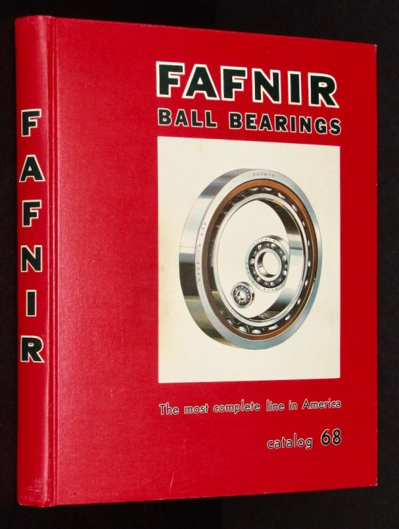 Fafnir: [Ball Bearings and Ball Bearing power Transmission Units] Catalog 68