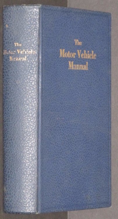 Image for The motor vehicle manual, The motor vehicle manual,