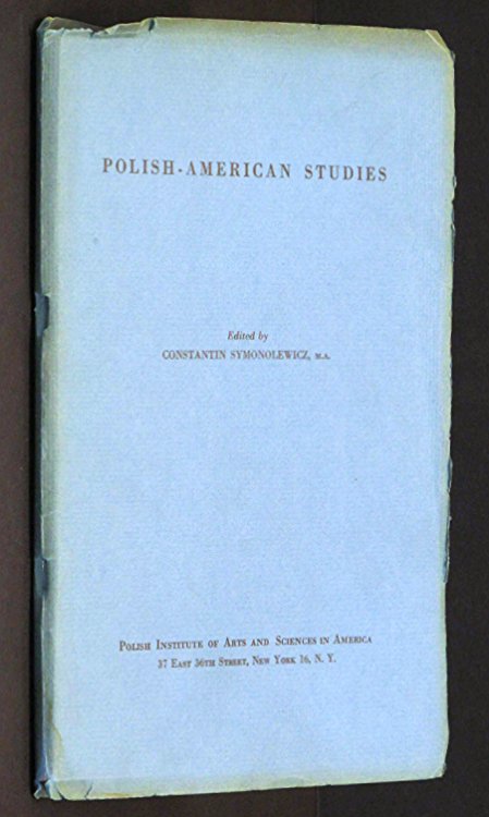 Image for Polish-American Studies Volume 1 Polish-American Studies Volume 1