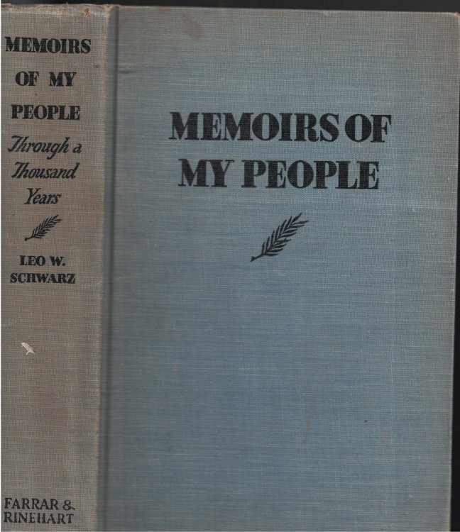 Memoirs Of My People; Through a Thousand Years