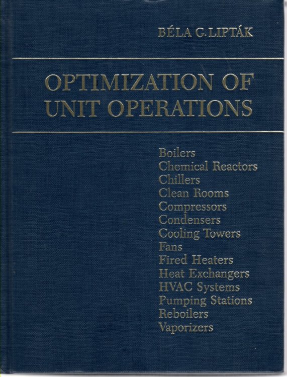 Optimization of Unit Operations