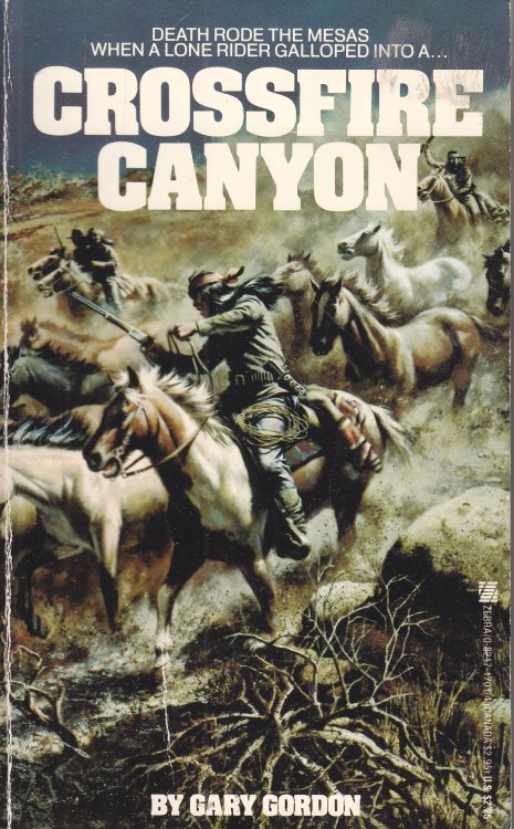 Crossfire Canyon; Death Rode the Sesas when a Lone Rider Galloped Into a . . .