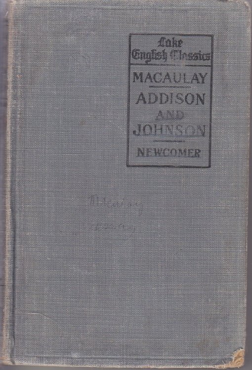 Macaulay's Essays; On Addison and Johnson