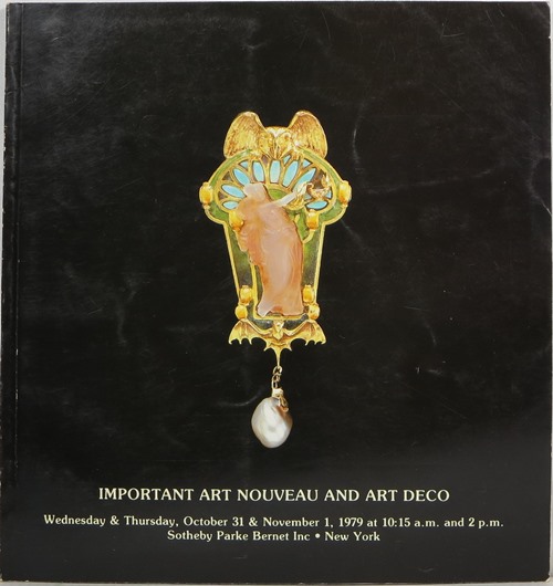 Important Art Nouveau and Art Deco, New York, October 31 and November 1, 1979, Sale 4294