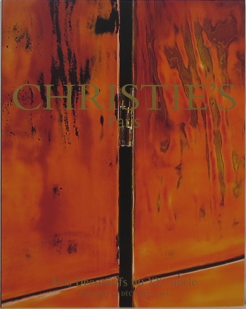 Arts Dcoratifs du XXe Sicle, Paris, 1er Dcembre 2004, Sale 5089