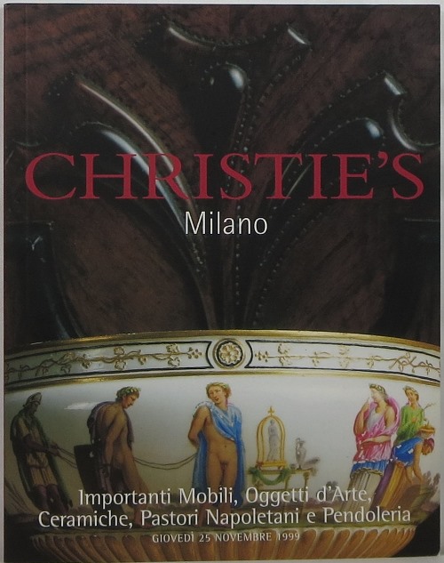 Importanti Mobili, Oggetti d'Arte, Ceramiche, Pastori Napoletani e Pendoleria, Milano, 25 Novembre 1999, Sale 2360