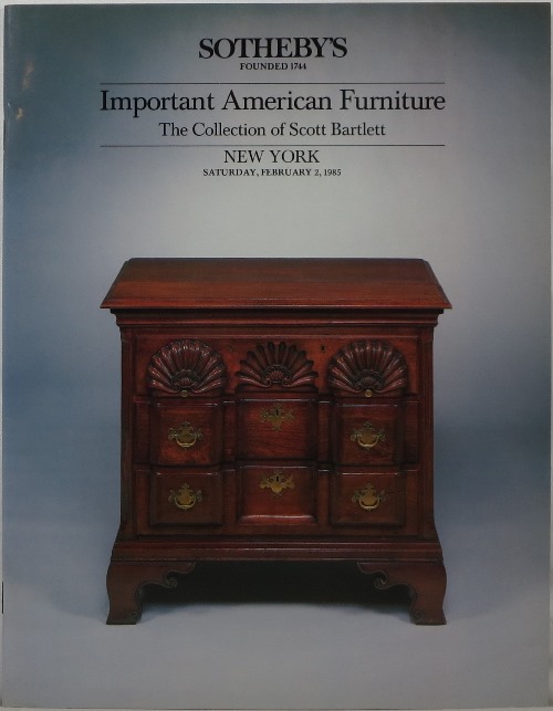 Important American Furniture: The Collection of Scott Bartlett, February 2, 1985, Sale 5286