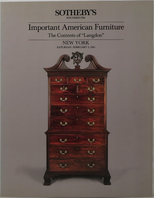 Important American Furniture: The Contents of 