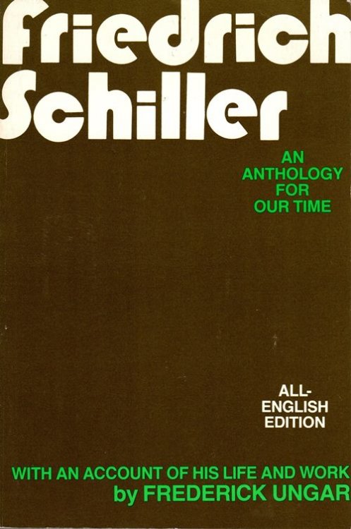 Image for Friedrich Schiller: An Anthology for Our Time Friedrich Schiller: An Anthology for Our Time