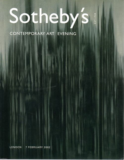 Contemporary Art, Evening, London, 7 February 2002 (Sale L02100)