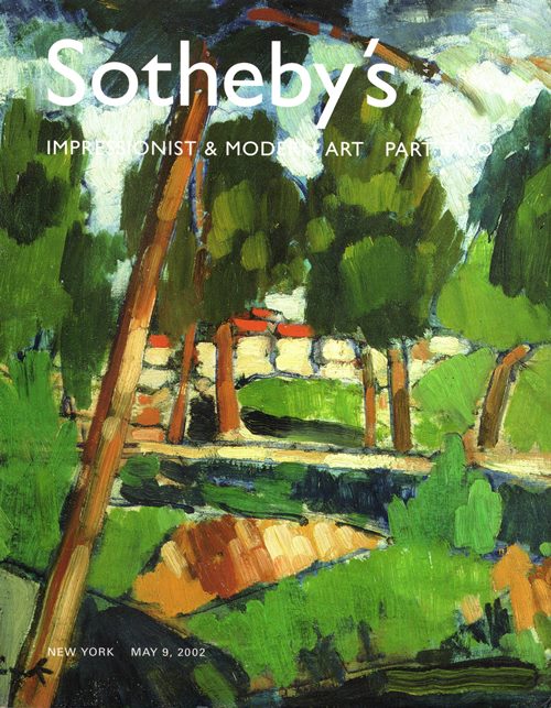 Impressionist & Modern Art, Part Two, New York, May 9, 2002 (Sale N07792)
